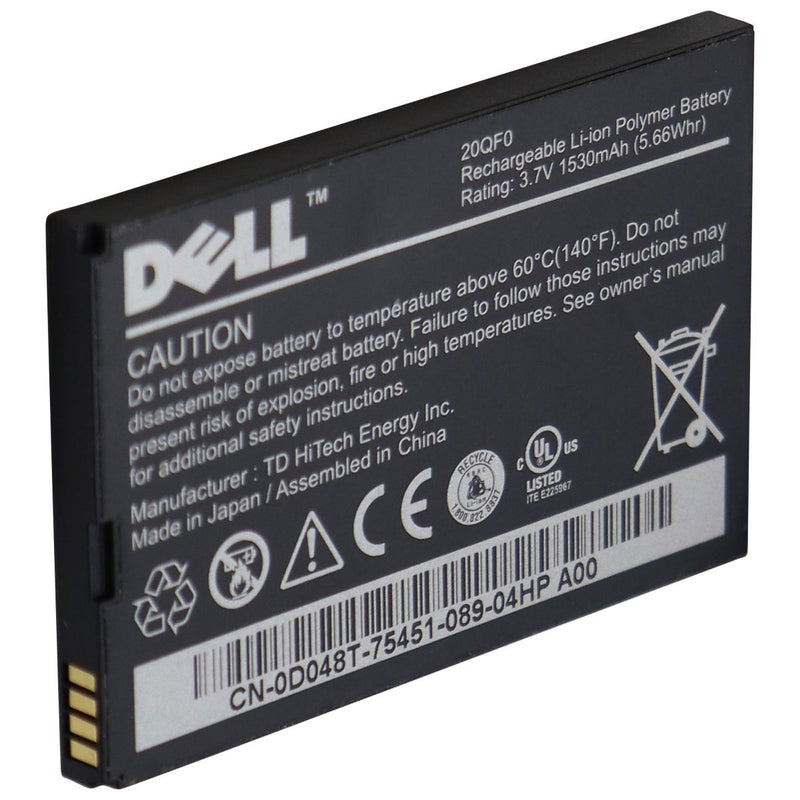 Dell OEM Rechargeable 3.7V 1530mAh Battery - Black (20QF0) - Dell - Simple Cell Shop, Free shipping from Maryland!
