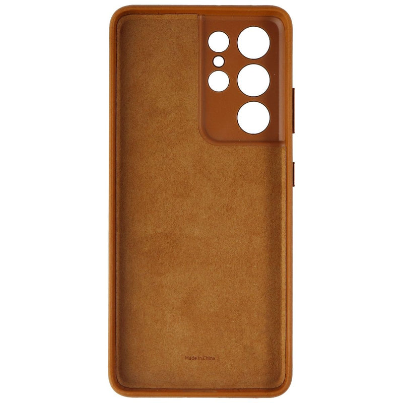 Samsung Leather Back Cover for Galaxy S21 Ultra & S21 Ultra 5G - Brown - Samsung Electronics - Simple Cell Shop, Free shipping from Maryland!