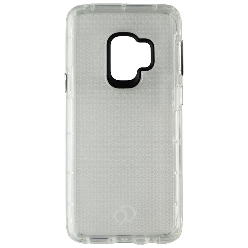 Nimbus9 Phantom 2 Series Case for Samsung Galaxy S9 - Clear/Silver Buttons