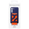 Samsung Silicone Cover with Strap for Samsung Galaxy S22 - Navy/Orange