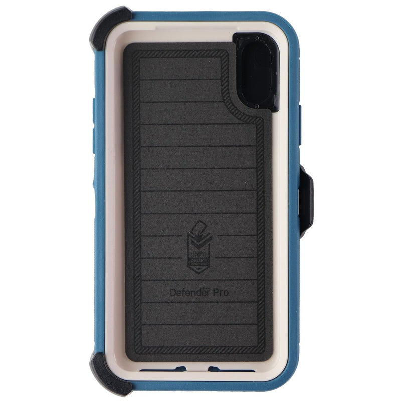 OtterBox Defender Pro Series Case and Holster for Apple iPhone XR - Blue / White - OtterBox - Simple Cell Shop, Free shipping from Maryland!