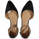 Lane Bryant Dream Cloud Two-Piece Ankle Strap Flats - Black (Size: 11W)