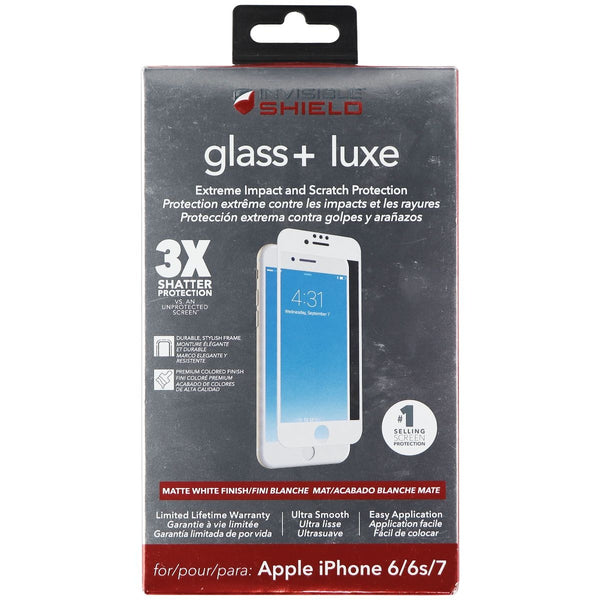 ZAGG InvisibleShield Glass + Luxe Screen Protector for iPhone 8/7/6s/6 - White - Zagg - Simple Cell Shop, Free shipping from Maryland!