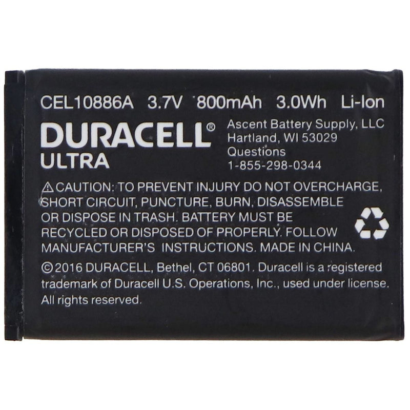 Duracell Ultra 3.7V Rechargeable 800mAh Battery - Black (CEL10886A) - Duracell - Simple Cell Shop, Free shipping from Maryland!