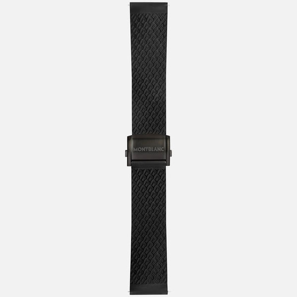 Montblanc Summit 2 (22mm) Black Rubber Strap with Adjustable Black Clasp - MontBlanc - Simple Cell Shop, Free shipping from Maryland!