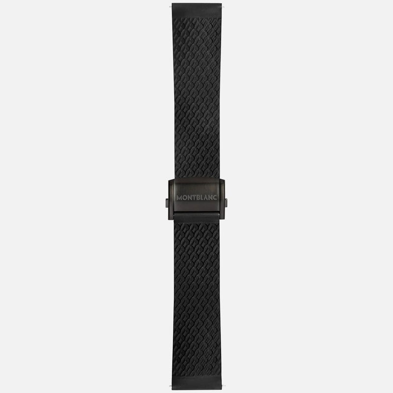 Montblanc Summit 2 (22mm) Black Rubber Strap with Adjustable Black Clasp - MontBlanc - Simple Cell Shop, Free shipping from Maryland!