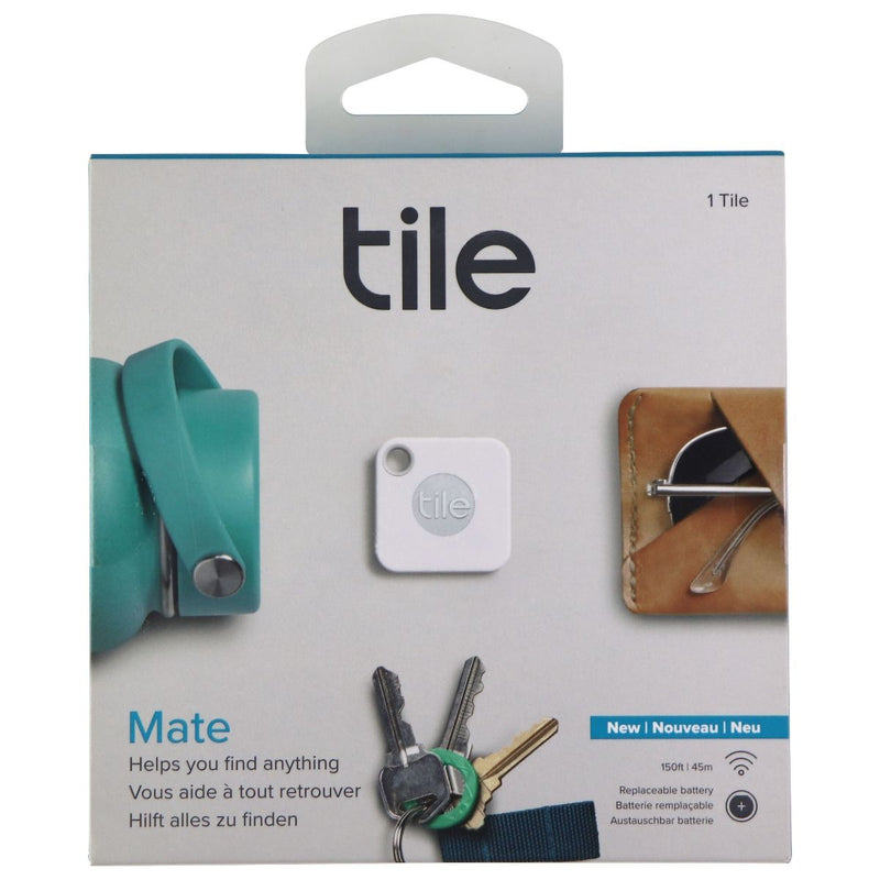 Tile Mate (2018) - 1-Pack - Keychain App Tracker - White - Tile - Simple Cell Shop, Free shipping from Maryland!