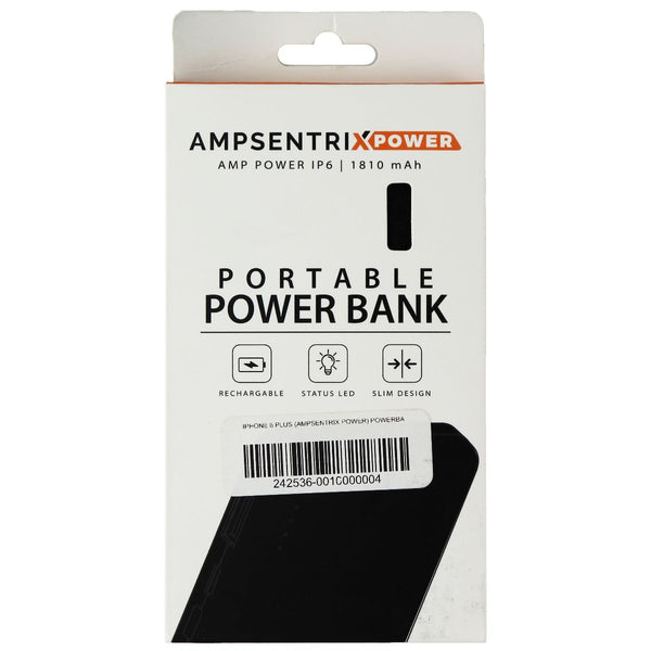 Ampsentrix Xpower 1,810mAh Portable Power Bank - Black - AmpSentrix - Simple Cell Shop, Free shipping from Maryland!