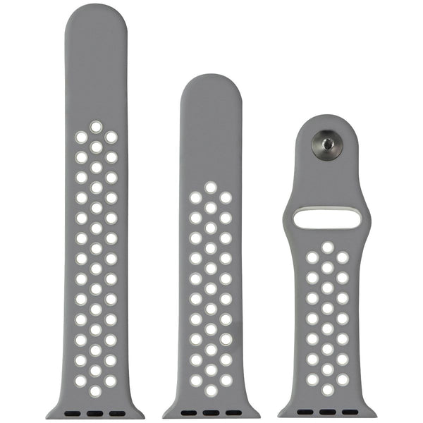 Apple (38mm) Nike Sport Band for Apple Watch 38/40/41mm - Flat Silver/White - Apple - Simple Cell Shop, Free shipping from Maryland!