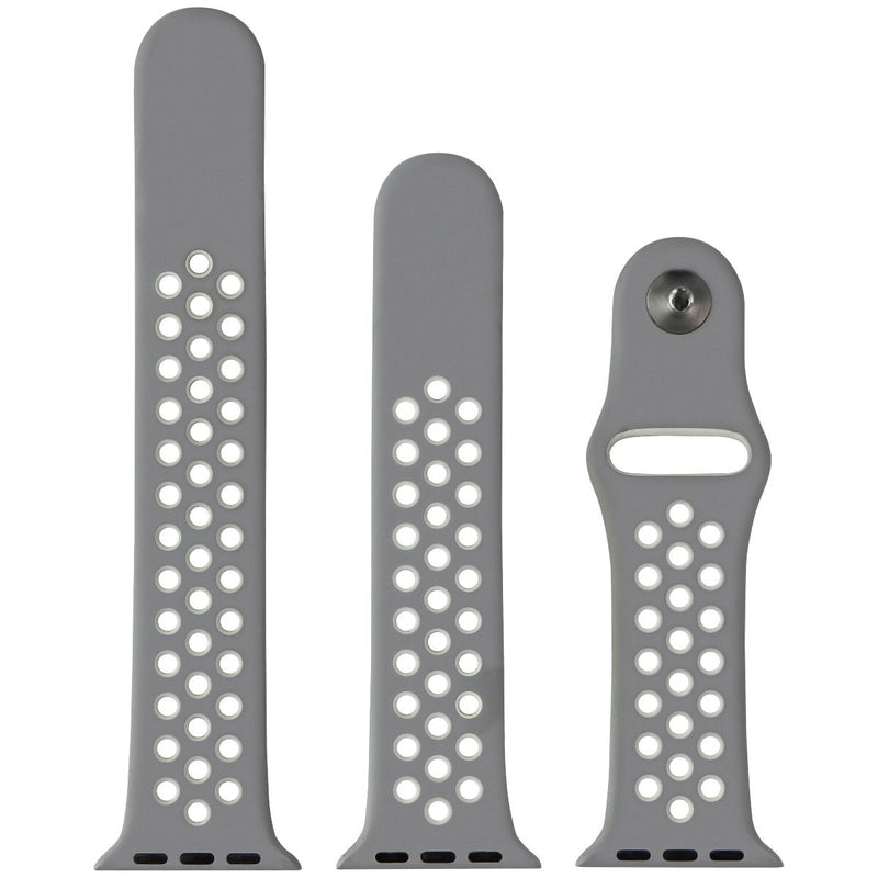 Apple (38mm) Nike Sport Band for Apple Watch 38/40/41mm - Flat Silver/White - Apple - Simple Cell Shop, Free shipping from Maryland!