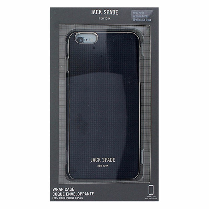 Jack Spade Hardshell Wrap Case for iPhone 6 Plus / 6s Plus - Silver / Navy - Jack Spade - Simple Cell Shop, Free shipping from Maryland!