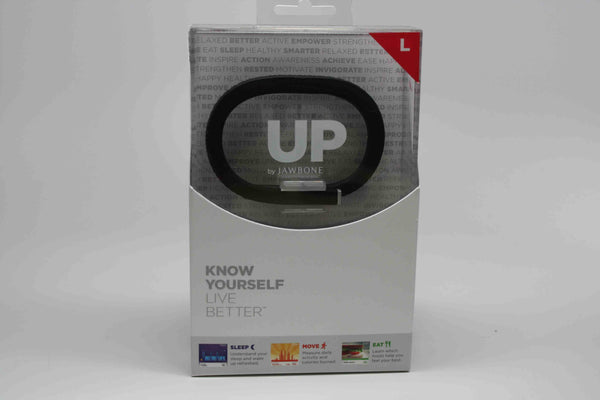 Jawbone UP Series Activity and Sleep Tracker Wristband (JBR52a-LG) - Black/Large
