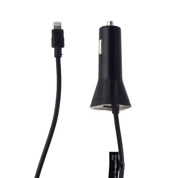 Verizon Coiled Car Charger with extra USB-Port for Apple Devices (MFI) - Black - Verizon - Simple Cell Shop, Free shipping from Maryland!