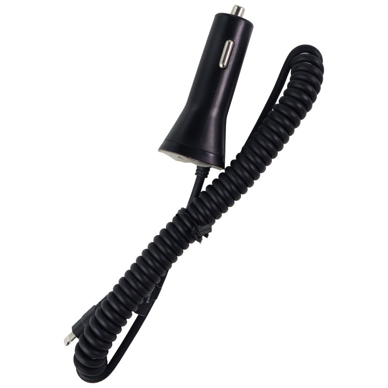 Verizon Coiled Car Charger with extra USB-Port for Apple Devices (MFI) - Black - Verizon - Simple Cell Shop, Free shipping from Maryland!