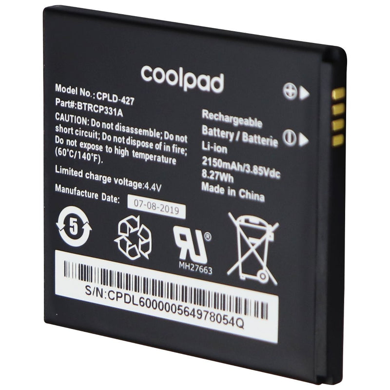 Coolpad Replacement Battery for Surf By T-Mobile CP331A (CPLD-427) 2150mAh - Coolpad - Simple Cell Shop, Free shipping from Maryland!