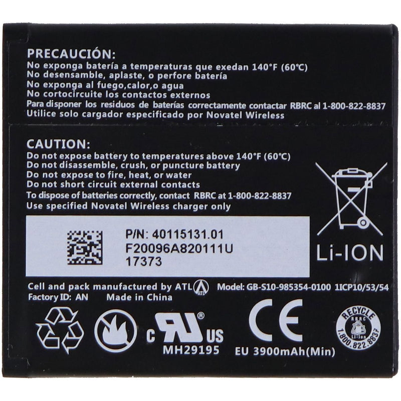 Novatel Wireless 3.8V 4000mAh Li-ion Battery (40115131.01) for 6620 / 6620L - Novatel Wireless - Simple Cell Shop, Free shipping from Maryland!