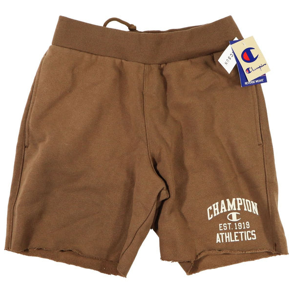 Mens Champion Reverse Weave Cut-off Shorts - Latte Brown / Small - Champion - Simple Cell Shop, Free shipping from Maryland!