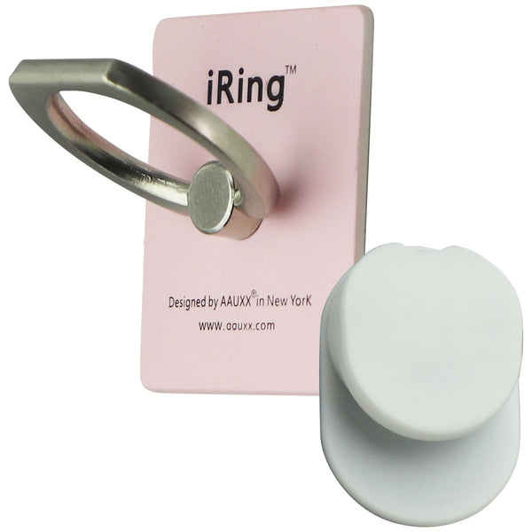 Ring Premium Kickstand Ring Hook and Universal Phone Mount - Pink/White - Ring - Simple Cell Shop, Free shipping from Maryland!