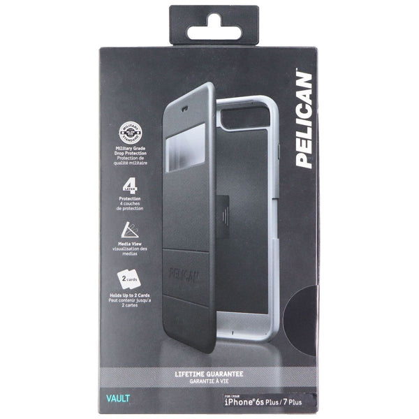 Pelican Vault Series Wallet Case for Apple iPhone 7 Plus/6s Plus -Black/Gray - Pelican - Simple Cell Shop, Free shipping from Maryland!