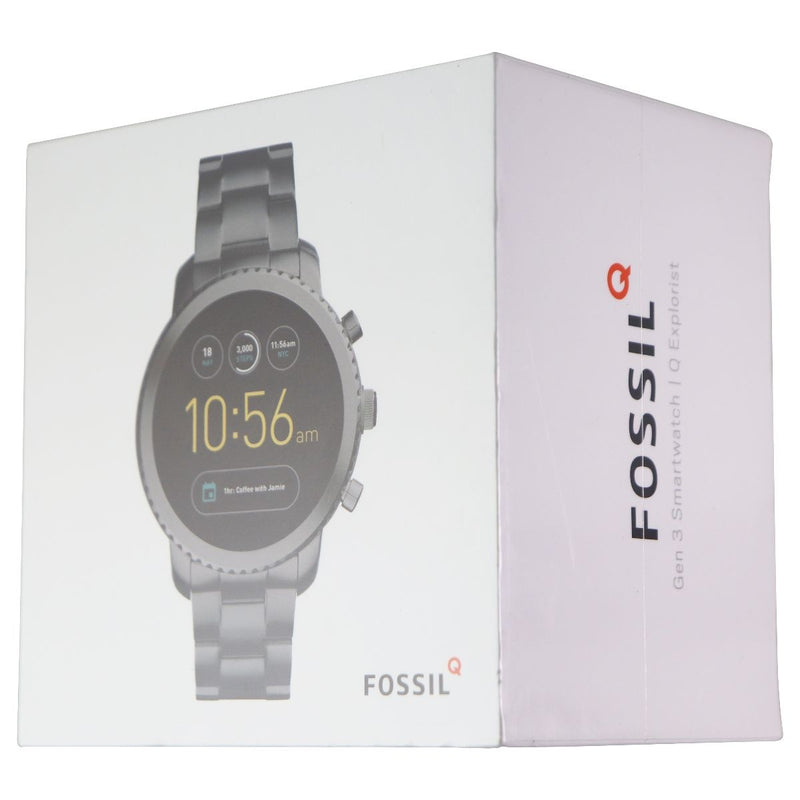 Fossil Q Explorist Gen 3 Stainless Steel 46mm Smartwatch - Smoke - Fossil - Simple Cell Shop, Free shipping from Maryland!