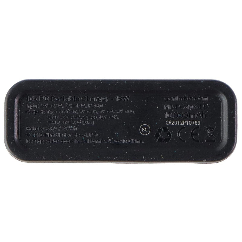 Nimble - Eco-Friendly 3-Day Portable Charger (10K mAh, 18W PD) - Black - Nimble - Simple Cell Shop, Free shipping from Maryland!