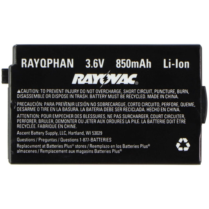 RAYOVAC RAYQPHAN (3.6V/850mAh) Li-Ion Rechargeable Battery - Rayovac - Simple Cell Shop, Free shipping from Maryland!