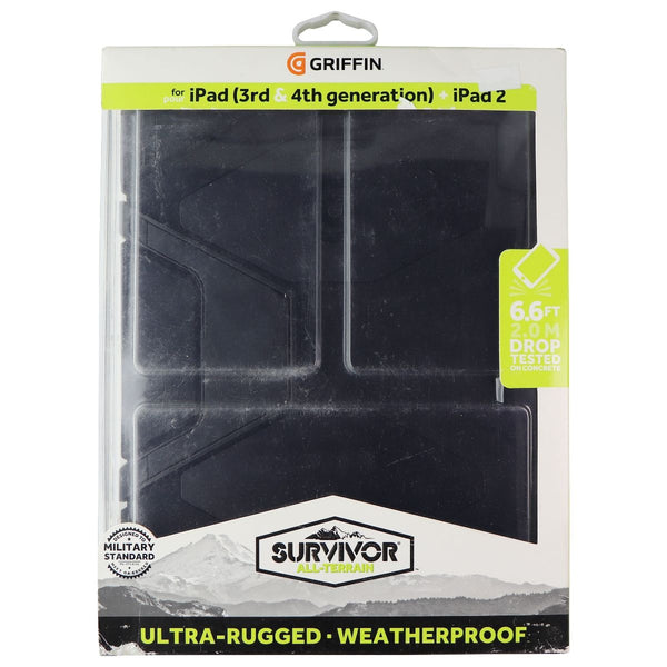 Griffin Survivor Series All-Terrain Hard Case for Apple iPad 2/3/4th Gen - Black - Griffin - Simple Cell Shop, Free shipping from Maryland!