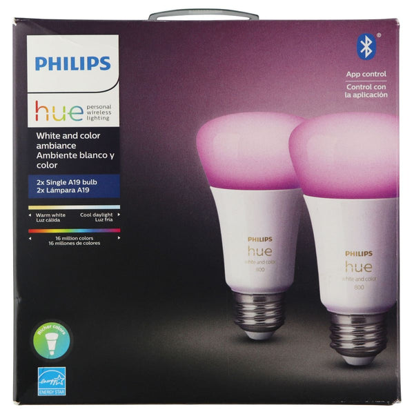 Philips Hue White and Color Ambiance 2-Pack A19 LED Smart Bulb - Philips Hue - Simple Cell Shop, Free shipping from Maryland!