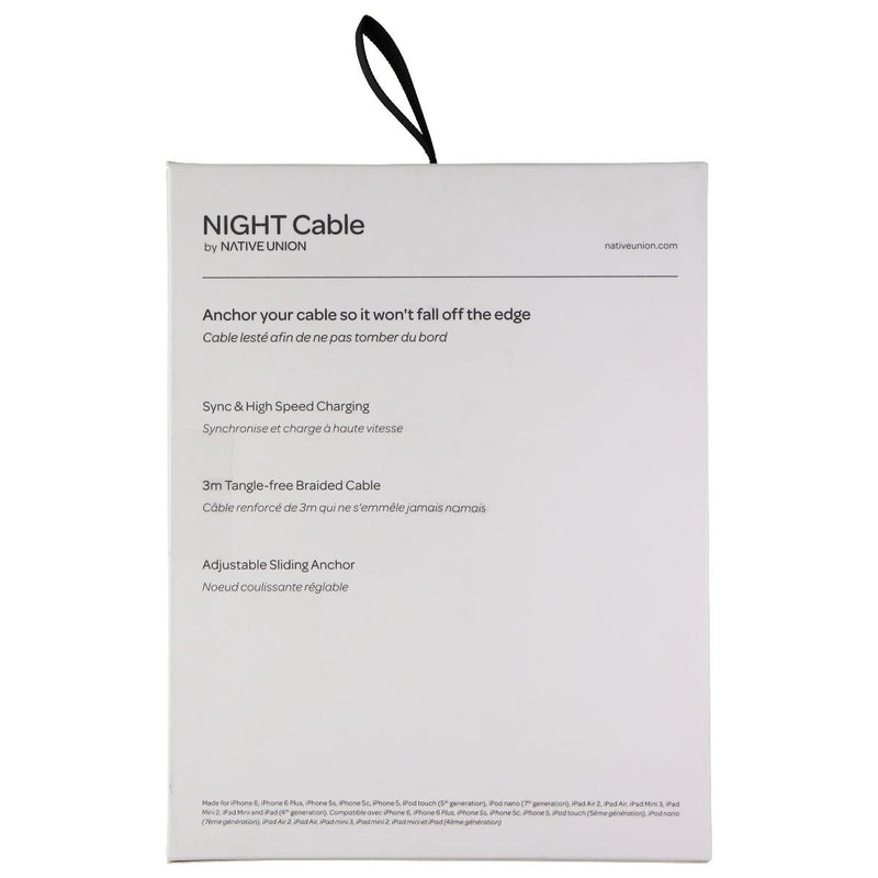 Native Union Night Series MFI Cable for Apple Devices - (10ft / 3m) - Zebra - Native Union - Simple Cell Shop, Free shipping from Maryland!