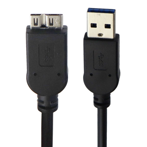 Short Style (1.5-Foot) USB 3.0 (Blue) to Micro-B Dual USB Cable - Black - Unbranded - Simple Cell Shop, Free shipping from Maryland!