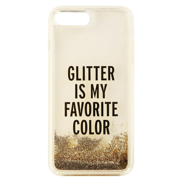 Kate Spade Liquid Glitter Case for iPhone 8 Plus 7 Plus - Clear / Gold Glitter - Kate Spade - Simple Cell Shop, Free shipping from Maryland!