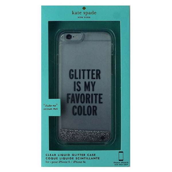 Kate Spade Clear Liquid Glitter Series Hybrid Case for iPhone 6/6s - Silver - Kate Spade - Simple Cell Shop, Free shipping from Maryland!