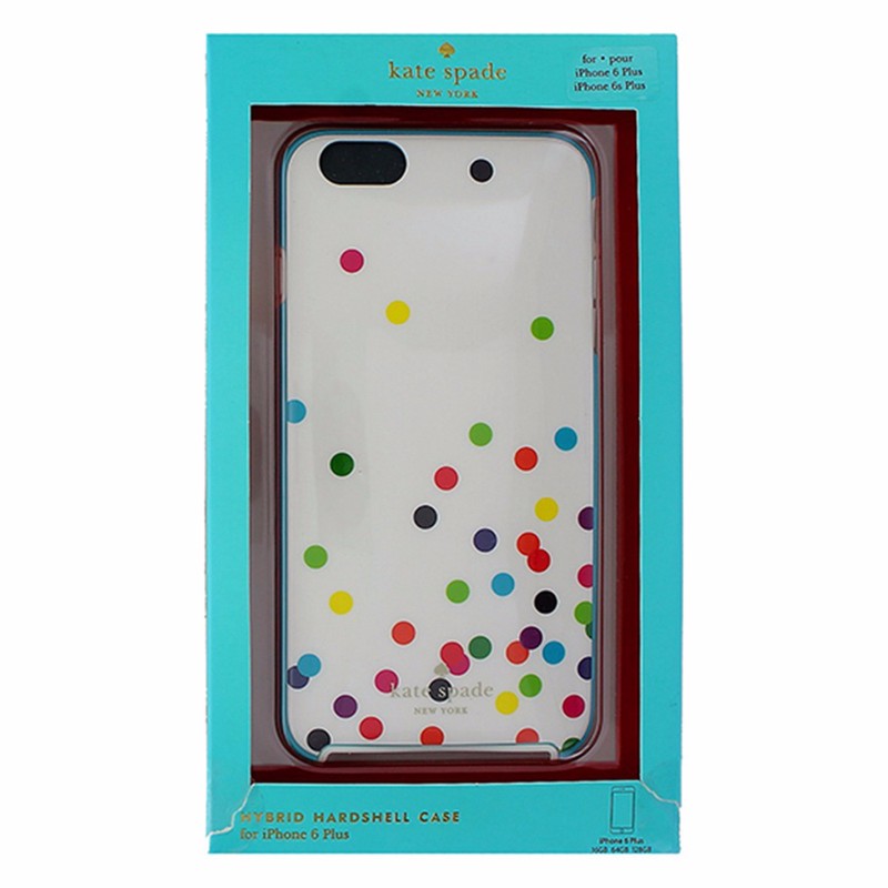 Kate Spade Hybrid Case for iPhone 6 Plus 5.5 / 6s Plus - White and Blue / Dots - Kate Spade - Simple Cell Shop, Free shipping from Maryland!