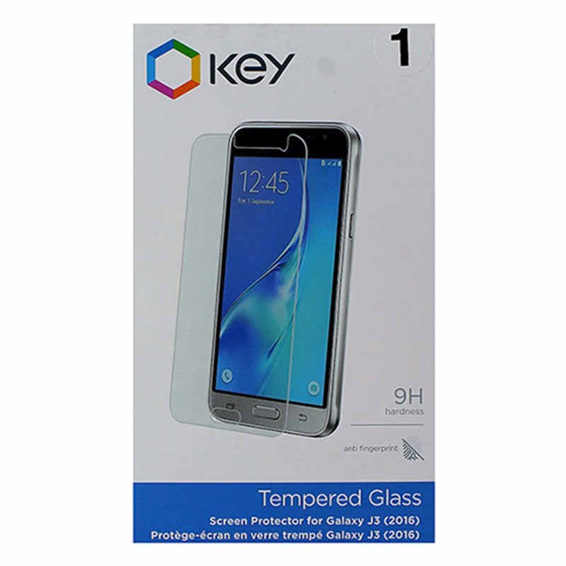 Key 9H Tempered Glass Screen Protector for Samsung Galaxy J3 - Clear - KEY Enhanced - Simple Cell Shop, Free shipping from Maryland!