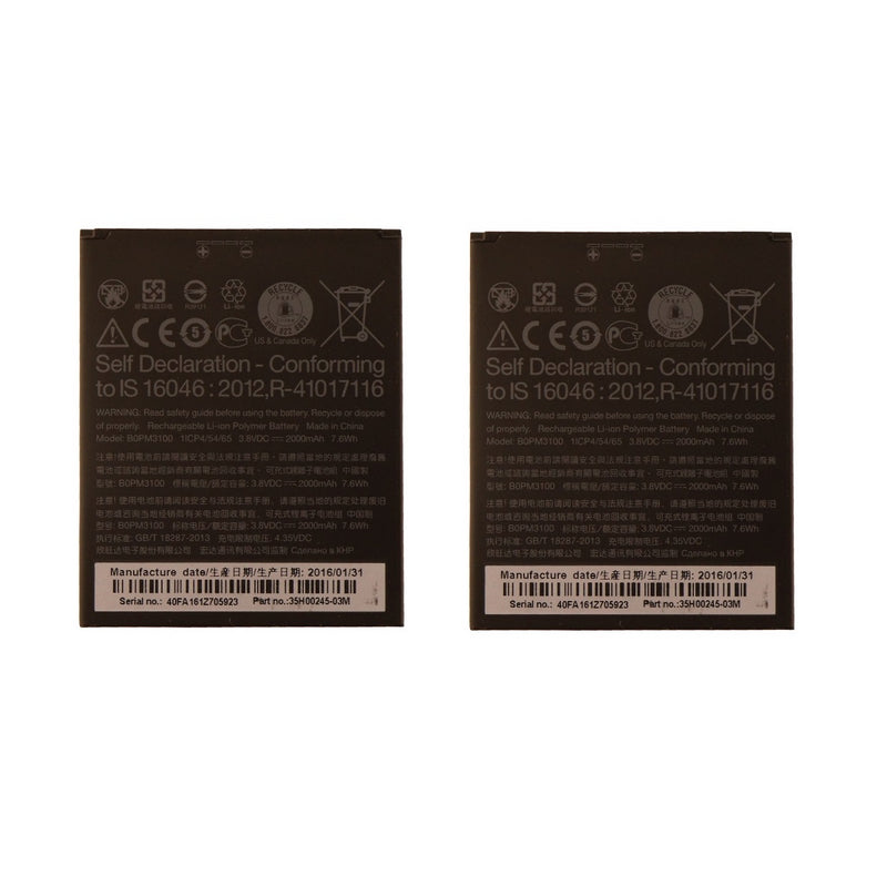 KIT 2x OEM 2000 mAh Replacement Battery (B0PM3100) for HTC Desire 526 - HTC - Simple Cell Shop, Free shipping from Maryland!