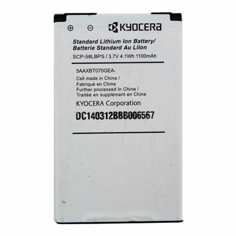 OEM Kyocera SCP-58LBPS 1100 mAh Replacement Battery for Kyocera Hydro Elite - Kyocera - Simple Cell Shop, Free shipping from Maryland!