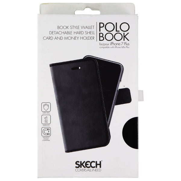 Skech Polo Book Folio & Detachable Case for Apple iPhone 7 Plus/6s Plus - Black - Skech - Simple Cell Shop, Free shipping from Maryland!