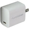 PureGear (20W) LightSpeed USB-C Wall Charger + USB-C 2.0 Cable - White