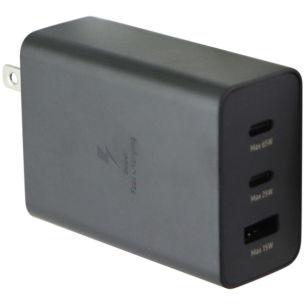 Samsung 65W Trio Adapter with 2x USB-C and USB Port - Black (EP-T6530) - Samsung - Simple Cell Shop, Free shipping from Maryland!