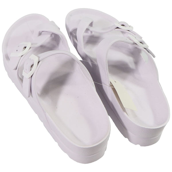 AEROPOSTALE Buckle Strap Platform Sandals - White (Size: US 9) - Aeropostale - Simple Cell Shop, Free shipping from Maryland!