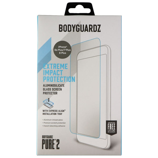 BodyGuardz Pure 2 Series Tempered Glass for iPhone 8 Plus/7 Plus/6s Plus - Clear - BODYGUARDZ - Simple Cell Shop, Free shipping from Maryland!