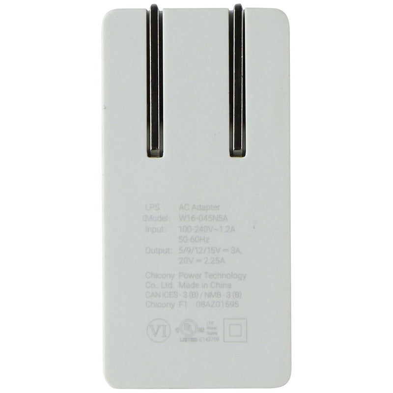 Google Pixelbook (45W) AC USB-C Laptop Wall Adapter - White (Wall Charger ONLY) - Google - Simple Cell Shop, Free shipping from Maryland!