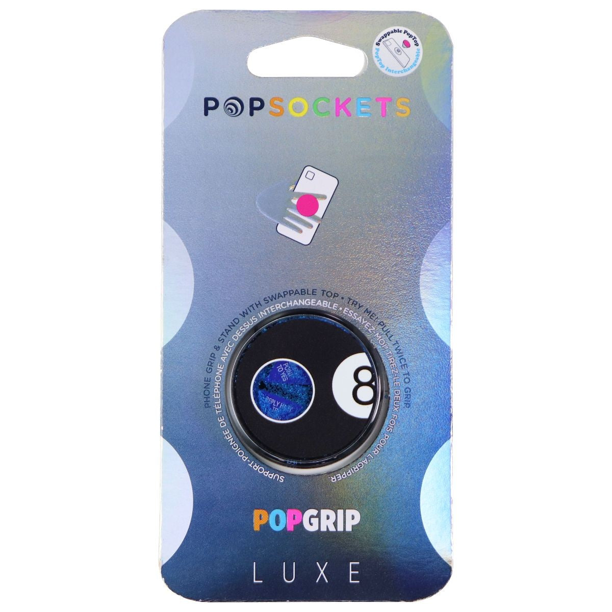  8-BALL POOL TEAM Cool Design Leagues and Tournaments PopSockets  Swappable PopGrip : Cell Phones & Accessories