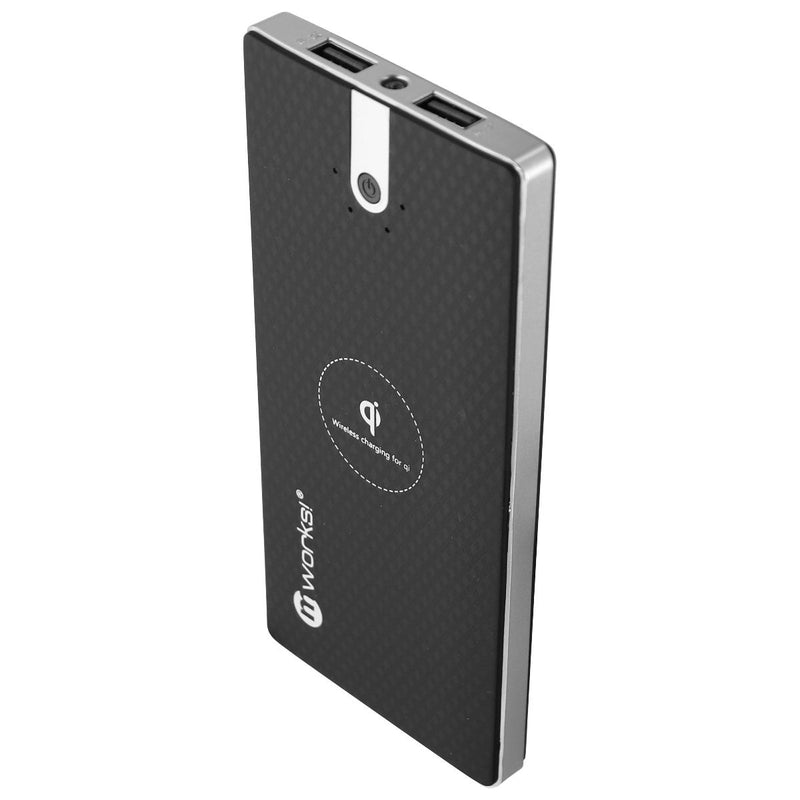 mWorks! mPOWER! 8,000mAh Wireless Charging Portable Power Bank - Black/Silver - mWorks! - Simple Cell Shop, Free shipping from Maryland!