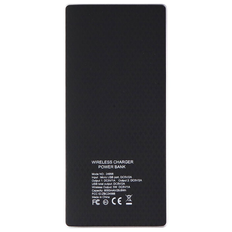 mWorks! mPOWER! 8,000mAh Wireless Charging Portable Power Bank - Black/Silver - mWorks! - Simple Cell Shop, Free shipping from Maryland!
