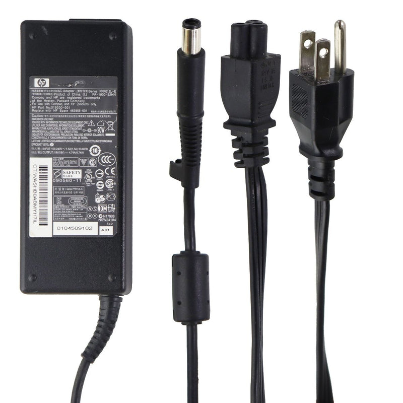 HP 90W AC Adapter Laptop Charger (PPP012L-E) with Power Cord - Black - HP - Simple Cell Shop, Free shipping from Maryland!