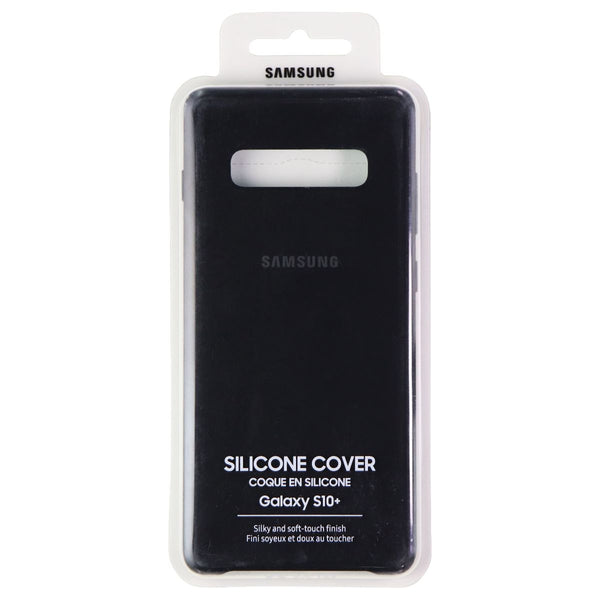 Samsung Silicone Back Cover Case for Galaxy S10+ (Plus) - Black