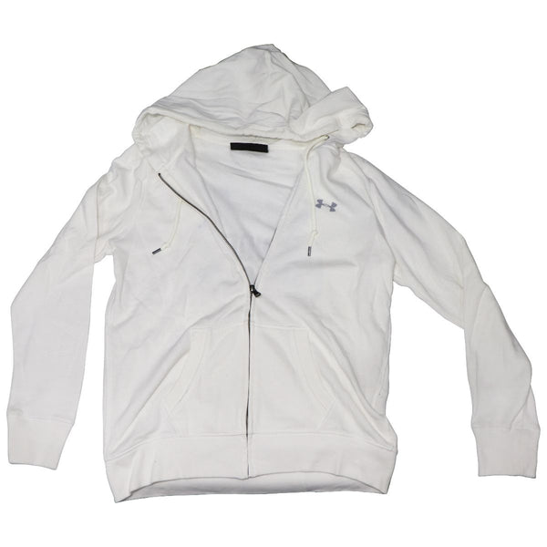 READ DESC** Under Armour Womens Soft Zip-Up Hoodie Sweatshirt - White/Medium MD - Under Armour - Simple Cell Shop, Free shipping from Maryland!