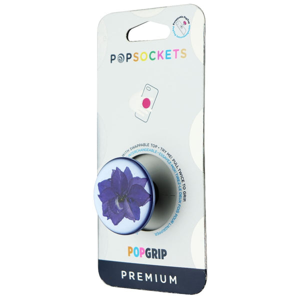 PopSockets Swappable PopGrip Stand & Grip - Pressed Flower Larkspur Purple - PopSockets - Simple Cell Shop, Free shipping from Maryland!