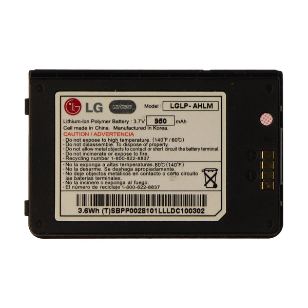 OEM LG LGLP-AHLM 950 mAh Replacement Battery for LG ENV Touch - LG - Simple Cell Shop, Free shipping from Maryland!